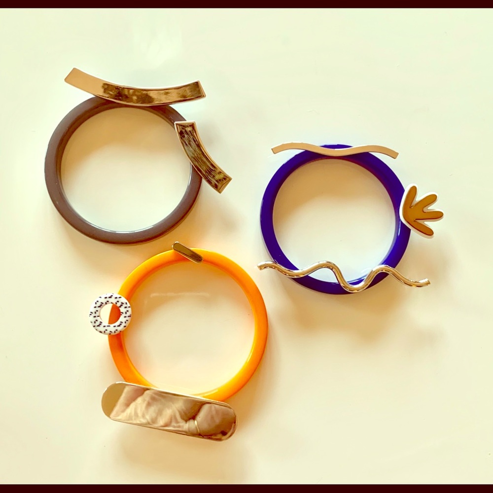 Maison Margiela 3 Bangles set, new, sculptural set